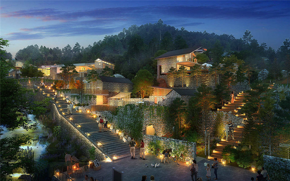 泰山生态度假酒店概念设计方案效果图