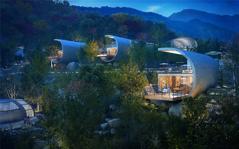 泰山生态度假酒店概念设计方案效果图