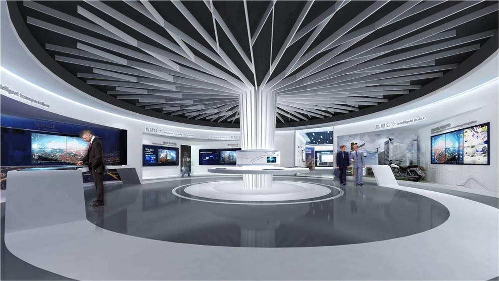 郑州科技风展厅装修设计效果图