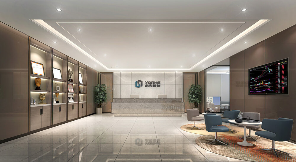 郑州永和智控总部办公室装修公司设计案例
