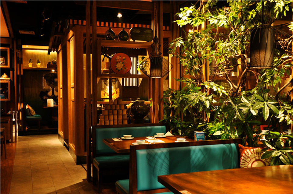 郑州Green Tea茶餐厅装修公司设计案例