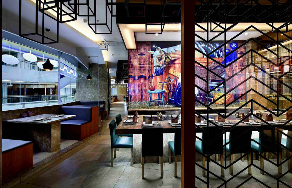 郑州北海道铁板烧餐厅装修公司设计案例