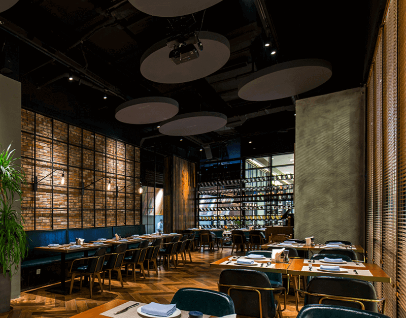 郑州意法西餐厅装修公司设计案例