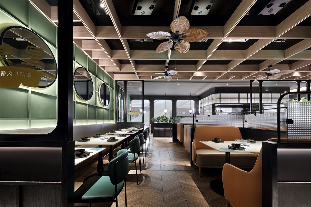郑州特色餐厅设计公司—新加坡风情餐厅装修案例(图5)