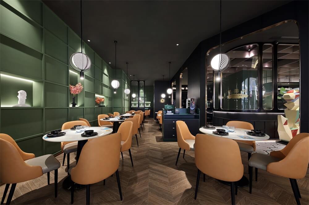 郑州特色餐厅设计公司—新加坡风情餐厅装修案例(图9)