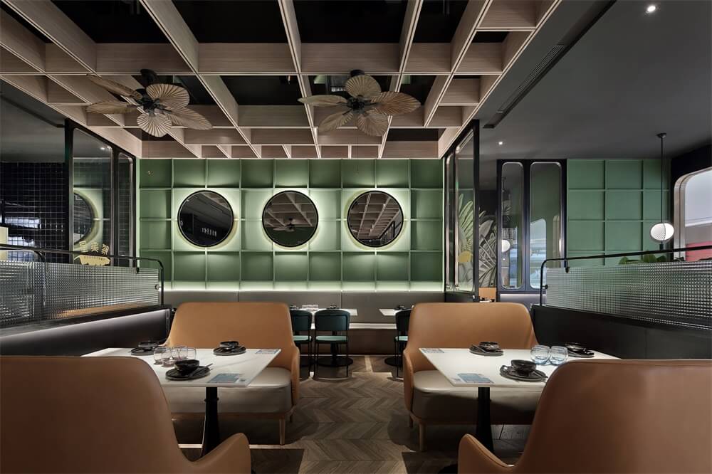 郑州特色餐厅设计公司—新加坡风情餐厅装修案例(图10)