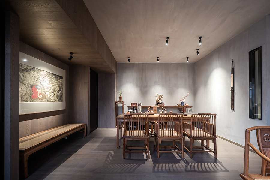 郑州专业茶室设计-现代禅意茶室装修案例