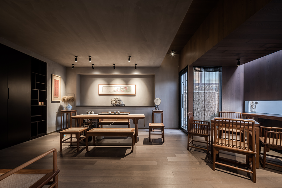 郑州专业茶室设计-现代禅意茶室装修案例