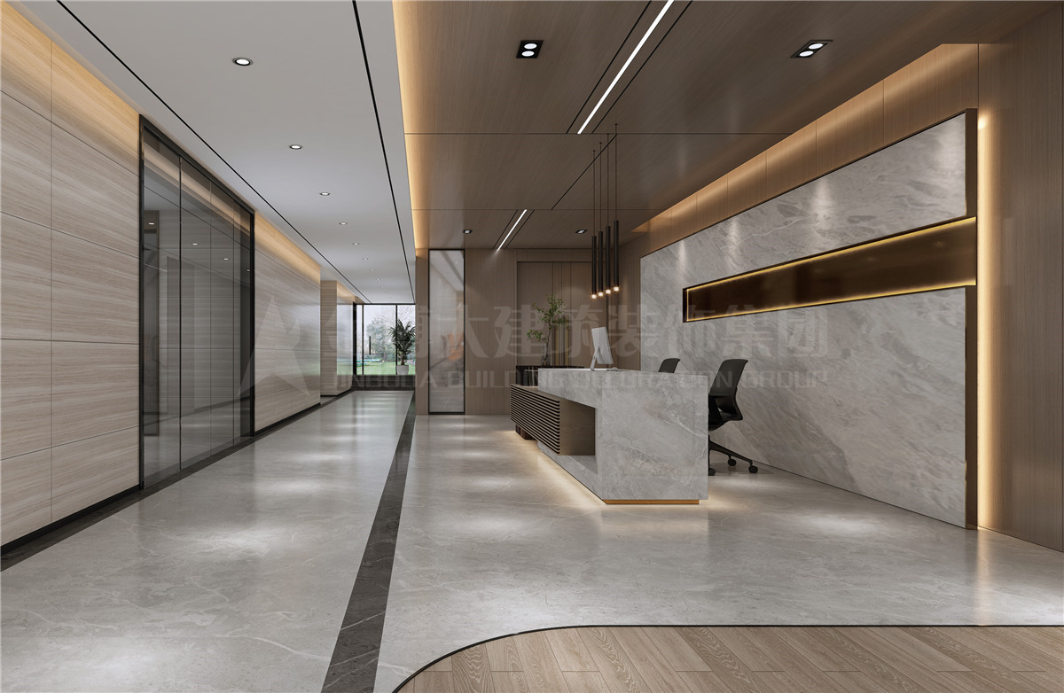 河南瑞欣建设工程公司办公室设计效果图 - 金博大建筑装饰集团公司