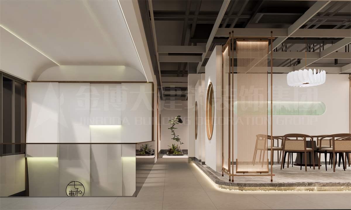 七和惠粤浙菜融合中餐厅装修设计案例 - 金博大建筑装饰集团公司