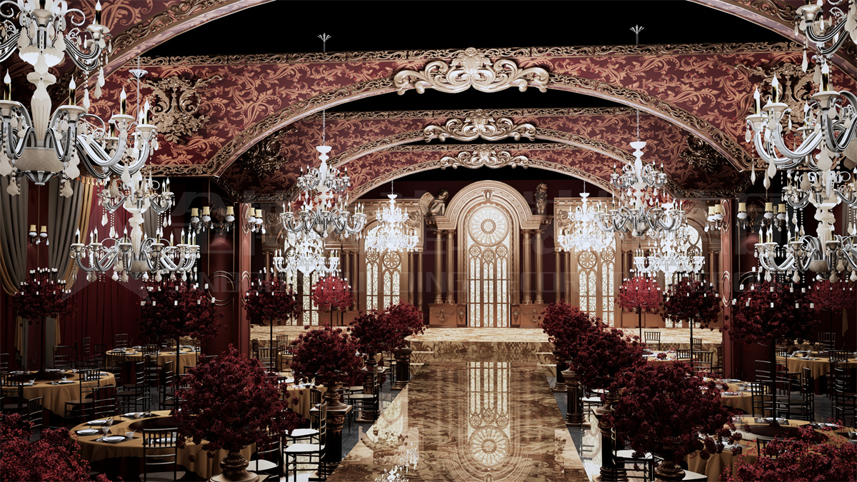 郑州专业婚礼堂装修-欧式宫廷主题婚礼堂装修设计方案