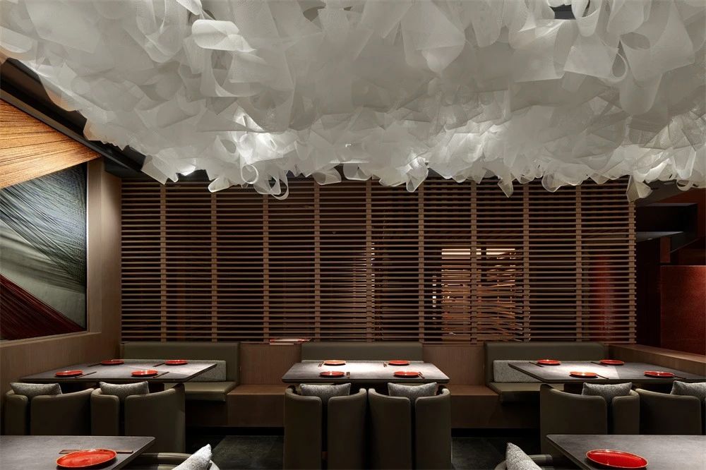 郑州金博大推荐现代东方美学中餐厅装修设计案例(图7)
