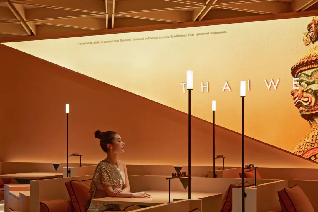 郑州金博大推荐THAIWETAI泰味太连锁泰式餐厅装修设计(图7)
