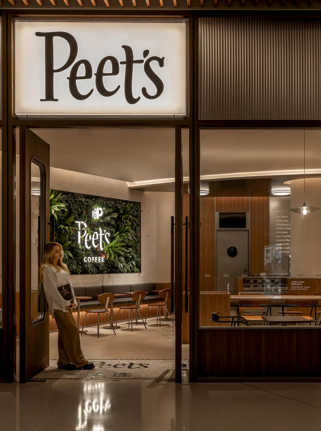 海港文化复古风情  Peets皮爷咖啡店装修设计(图1)