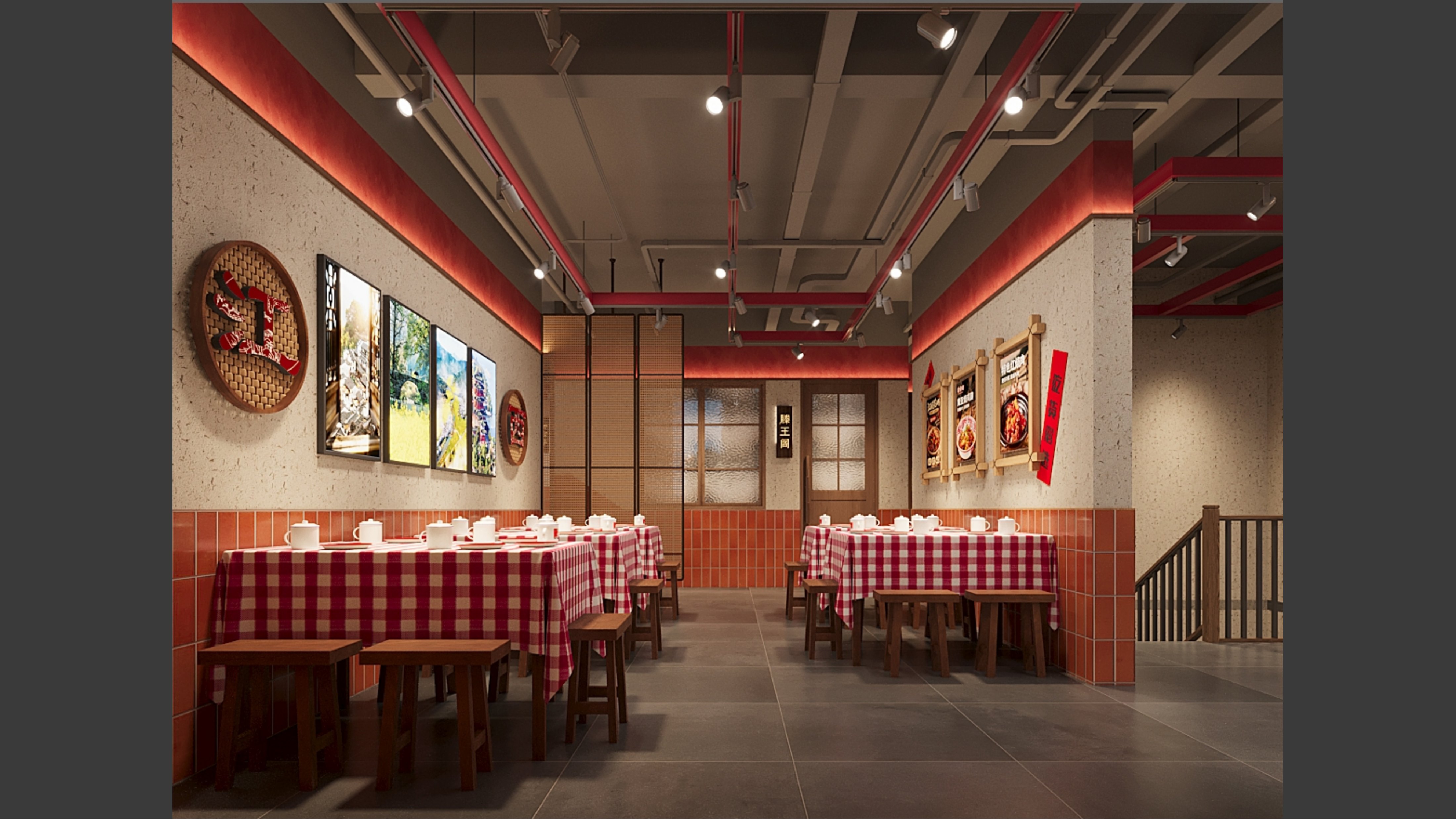 地域特色中餐门店设计｜辣会长・江西小炒烟火风餐饮装修