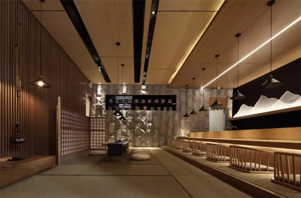 郑州大江户高级日料店装修公司设计案例 - 金博大建筑装饰集团公司